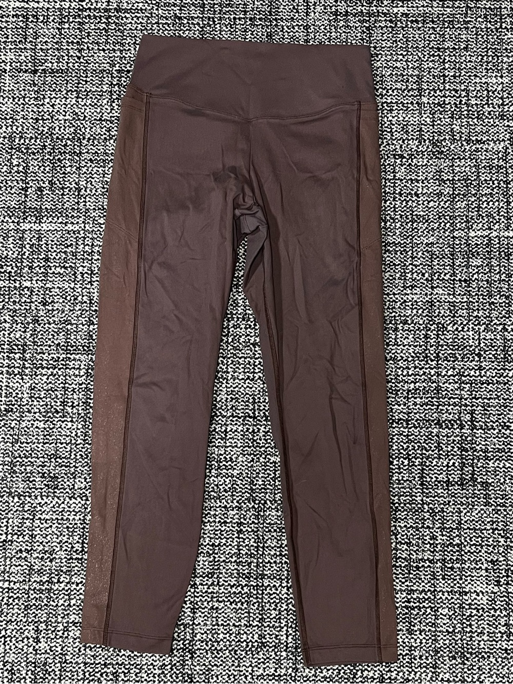 PINK Victoria's Secret Brown High-Waist Leggings with Side Panels